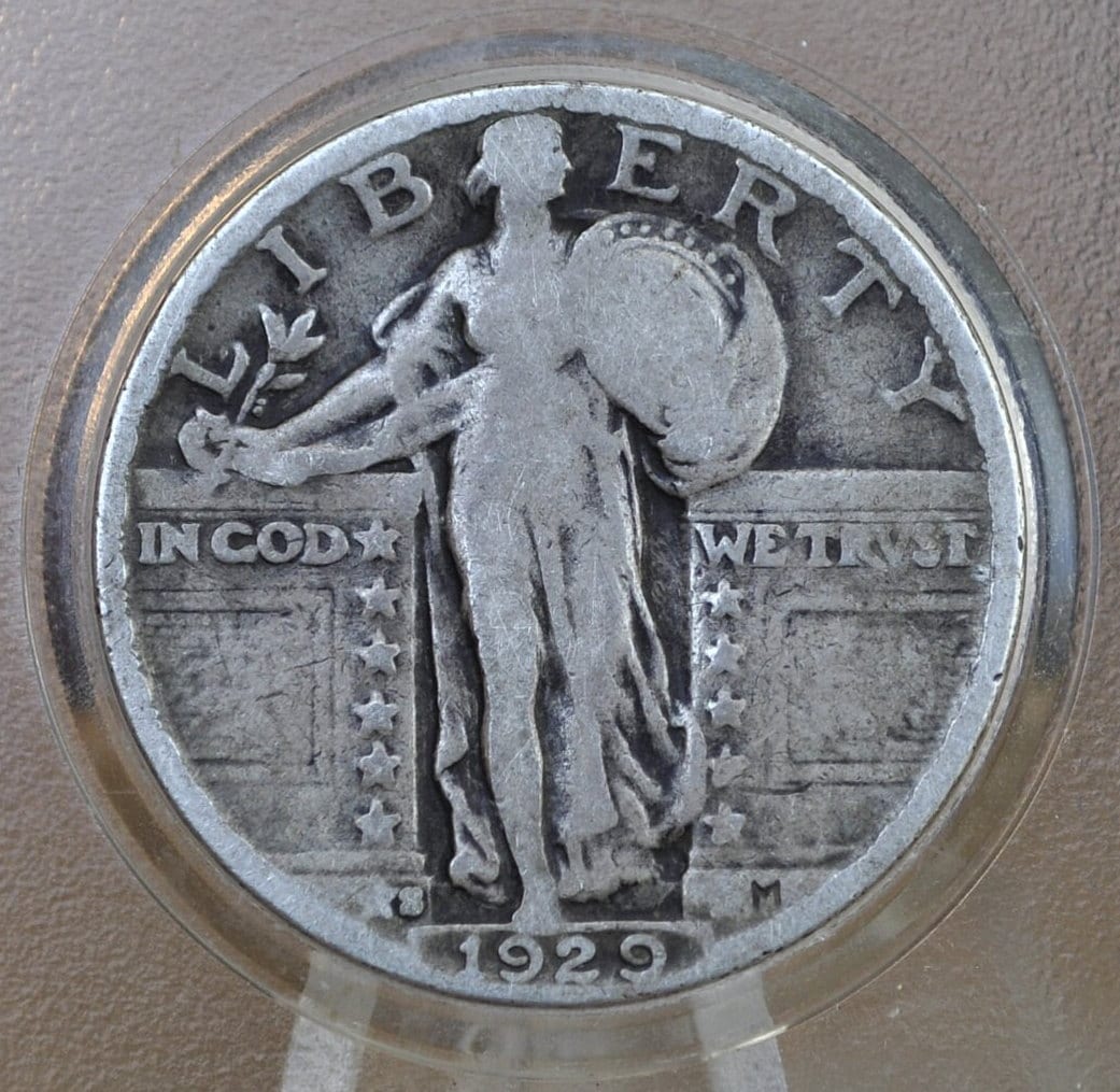 1929-S Standing Liberty Silver Quarter - Choose by Grade / Condition - Great Date - Liberty Standing Liberty Quarter 1929 S