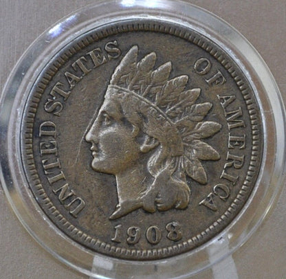 1908-S Indian Head Penny - Choose by Grade - Rare, Key Date - 1908 S US One Penny - 1908 S Indian Head Cent 1908 S