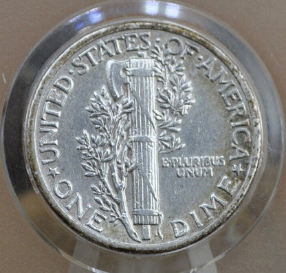 1935 Mercury Silver Dime - VF (Very Fine) Grade / Condition - Philadelphia Mint - 1935 P Winged Liberty Head Dime 1935 - Mercury Dimes