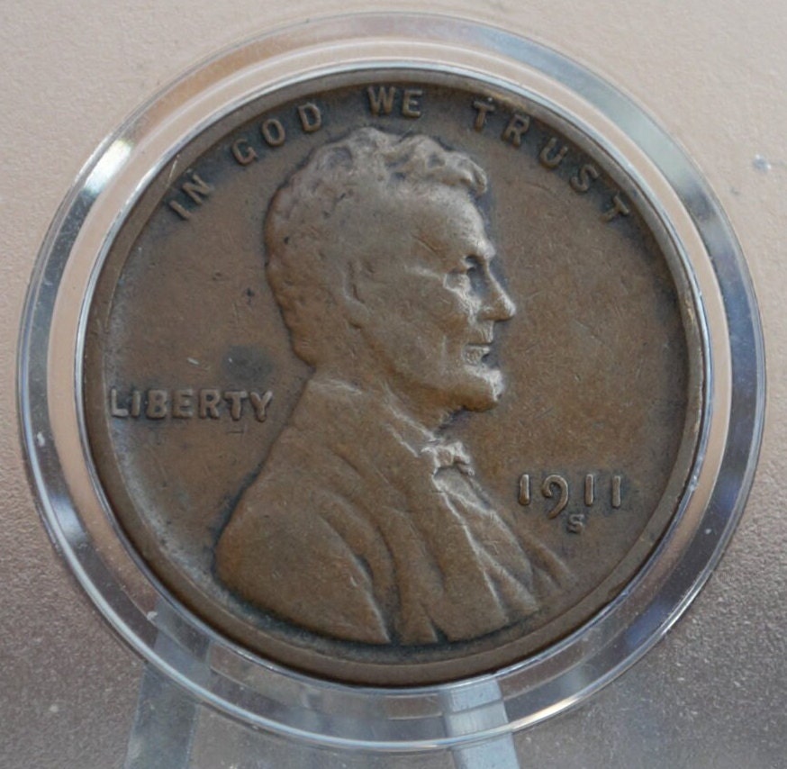 1911-S Wheat Penny - Choose by Grade - G - F (Good to Fine) - 1911 S Wheat Ear Cent - Denver Mint - Better Date & Mint 1911 S Lincoln Cent
