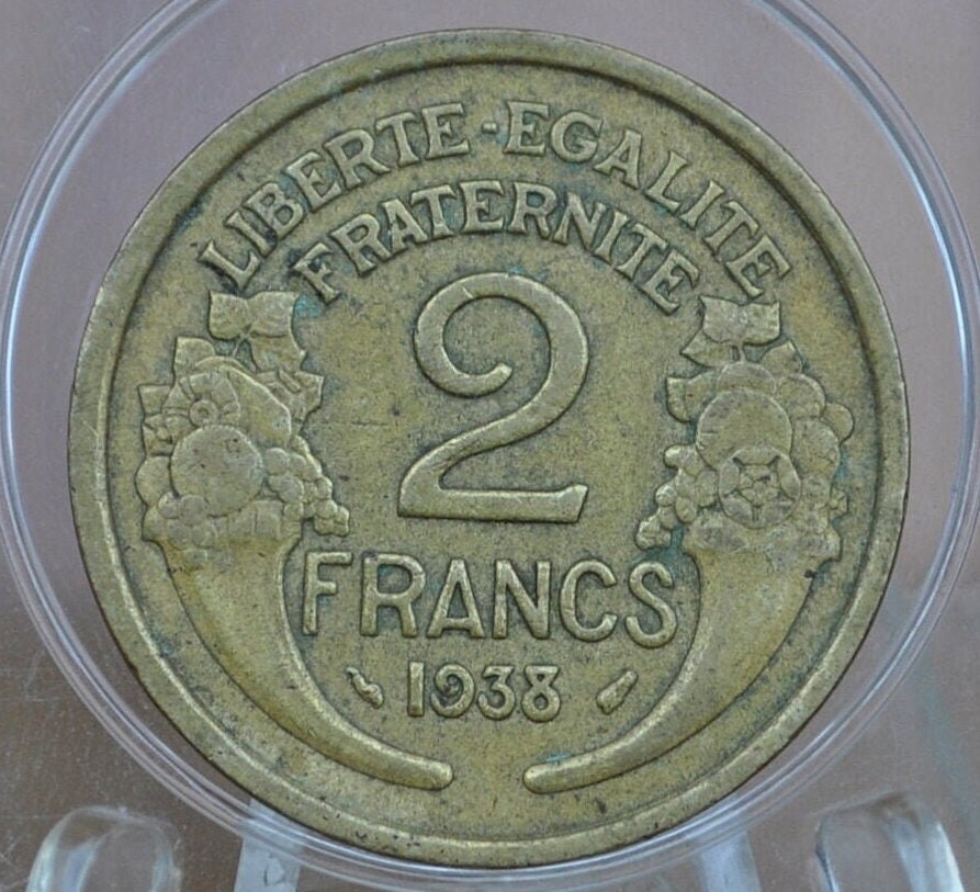 1938, 1939 & 1941 French 2 Francs - Choose by Date - Amazing Condition - "Repvbliqve Francaise" - 1930's and 1940's Two Francs