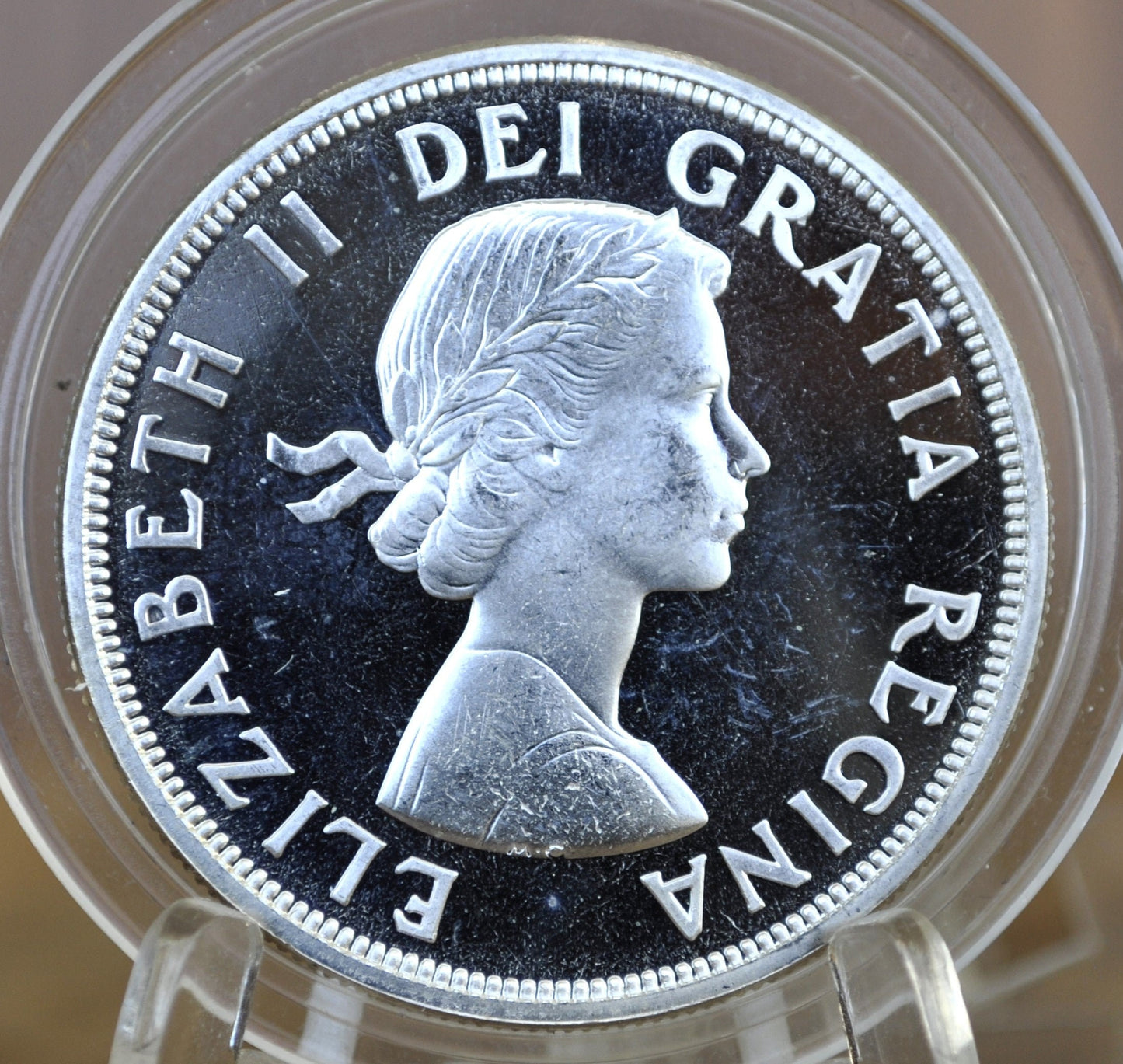 1964 Canadian Silver Dollar Prooflike Variety - 80% Silver - Charlottetown & Quebec Canadian Silver Dollar, Commemorative