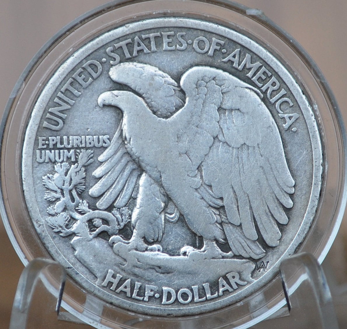 1916-D Walking Liberty Silver Half Dollar - G (Good) - Key Date - Denver Mint - 1916 D Wlh - Half Dollar 1916 D Liberty Walking Half