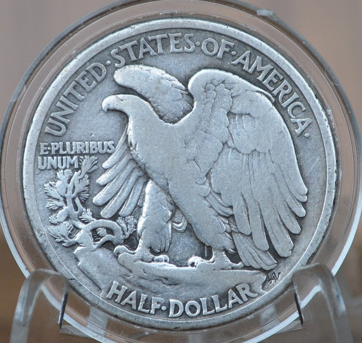 1916-D Walking Liberty Silver Half Dollar - G (Good) - Key Date - Denver Mint - 1916 D Wlh - Half Dollar 1916 D Liberty Walking Half