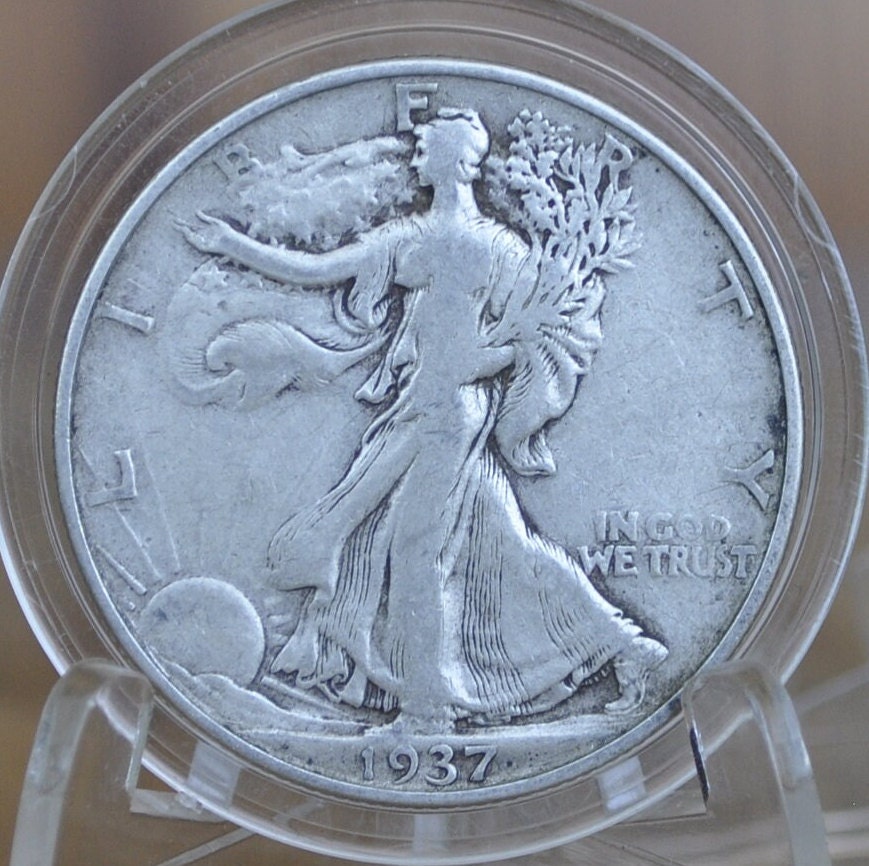 1937 Walking Liberty Silver Half Dollar - Choose by Grade - Philadelphia Mint - 1937-P Half Dollar 1937 P Half