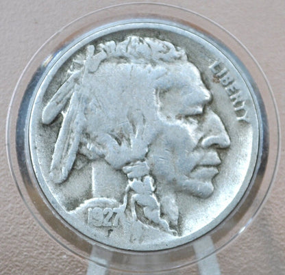 1927-S Buffalo Nickel - G-VG (Good to Very Good) Grade / Condition - 1927-S Indian Head Nickel 1927 S - San Francisco Mint