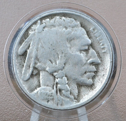1925-D Buffalo Nickel - G (Good) Grade / Condition - Denver Mint - Vintage US Coin - 1925D Buffalo Nickel Indian Head Nickel 1925 D