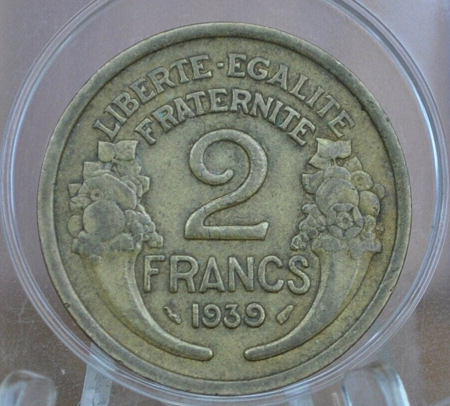 1938, 1939 & 1941 French 2 Francs - Choose by Date - Amazing Condition - "Repvbliqve Francaise" - 1930's and 1940's Two Francs