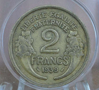 1938, 1939 & 1941 French 2 Francs - Choose by Date - Amazing Condition - "Repvbliqve Francaise" - 1930's and 1940's Two Francs
