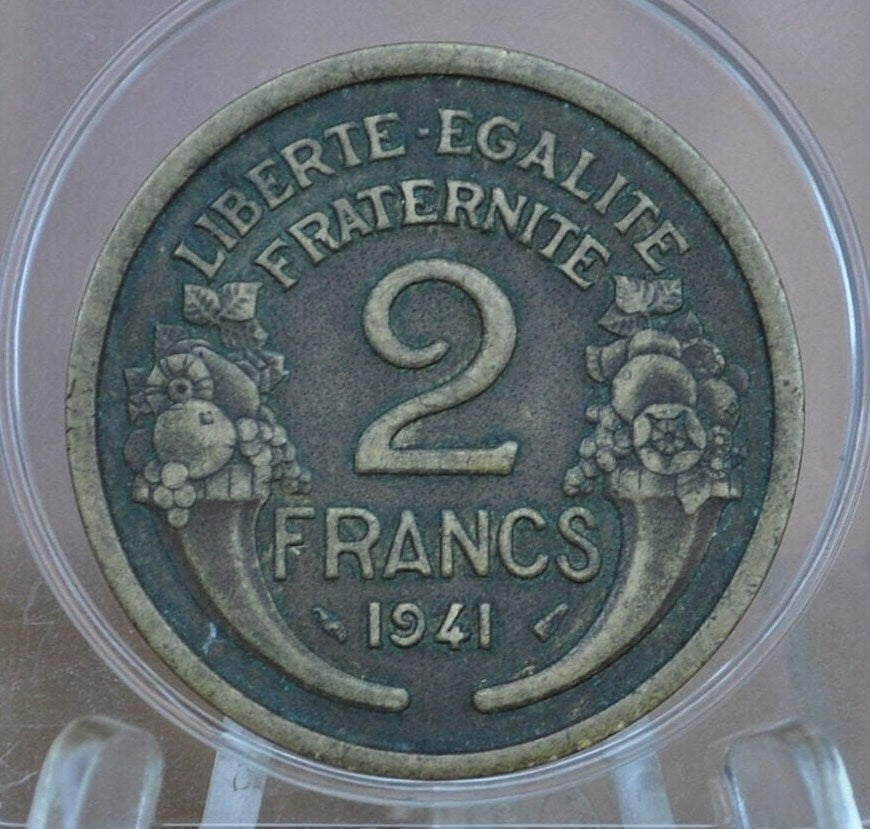 1938, 1939 & 1941 French 2 Francs - Choose by Date - Amazing Condition - "Repvbliqve Francaise" - 1930's and 1940's Two Francs
