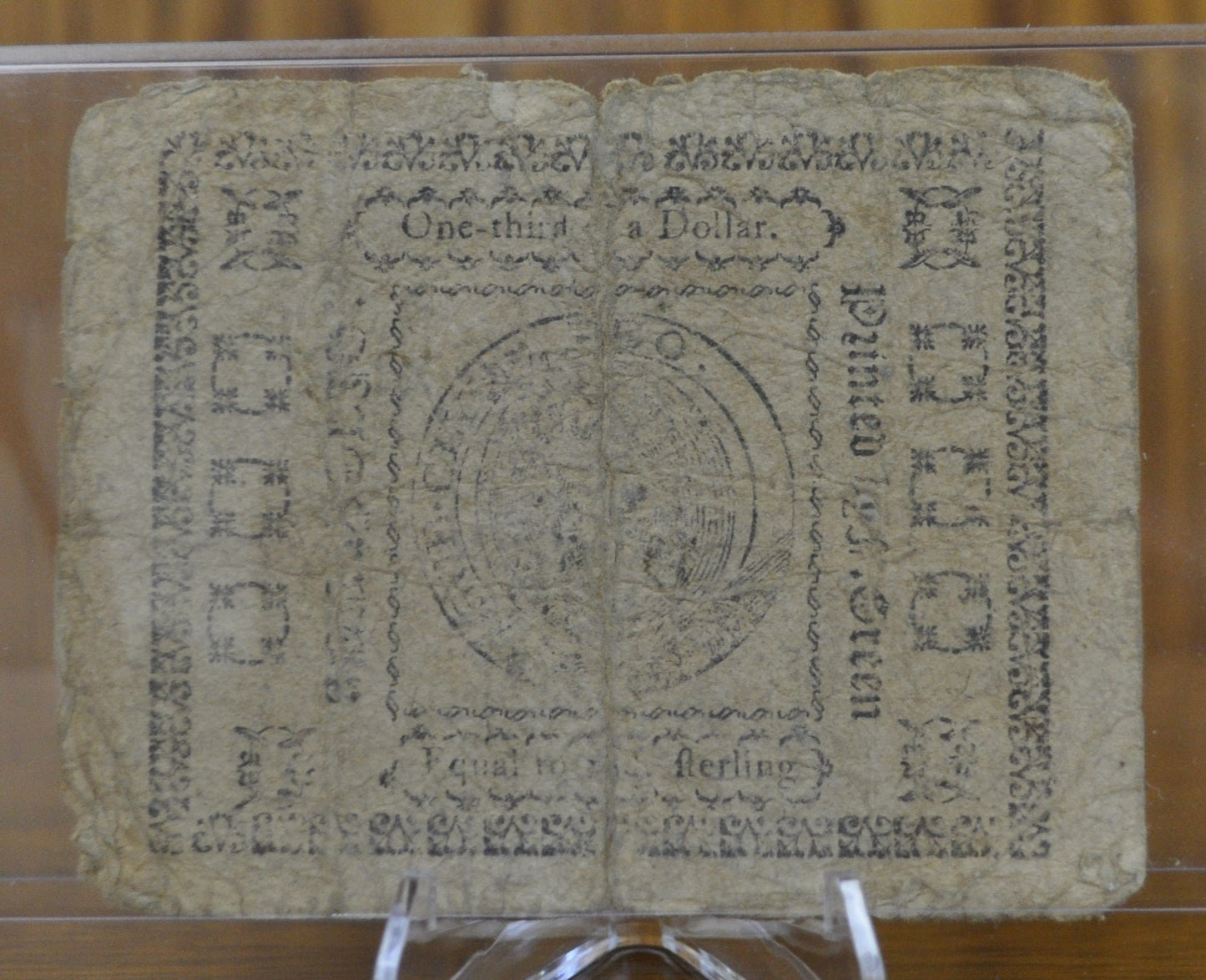 1775 State of Maryland 1/3 Dollar December 7th 1775 - Continental Currency - Dec 7th 1775 One Third Dollar Note - MD-81 - MD 12/7/1775, Colo