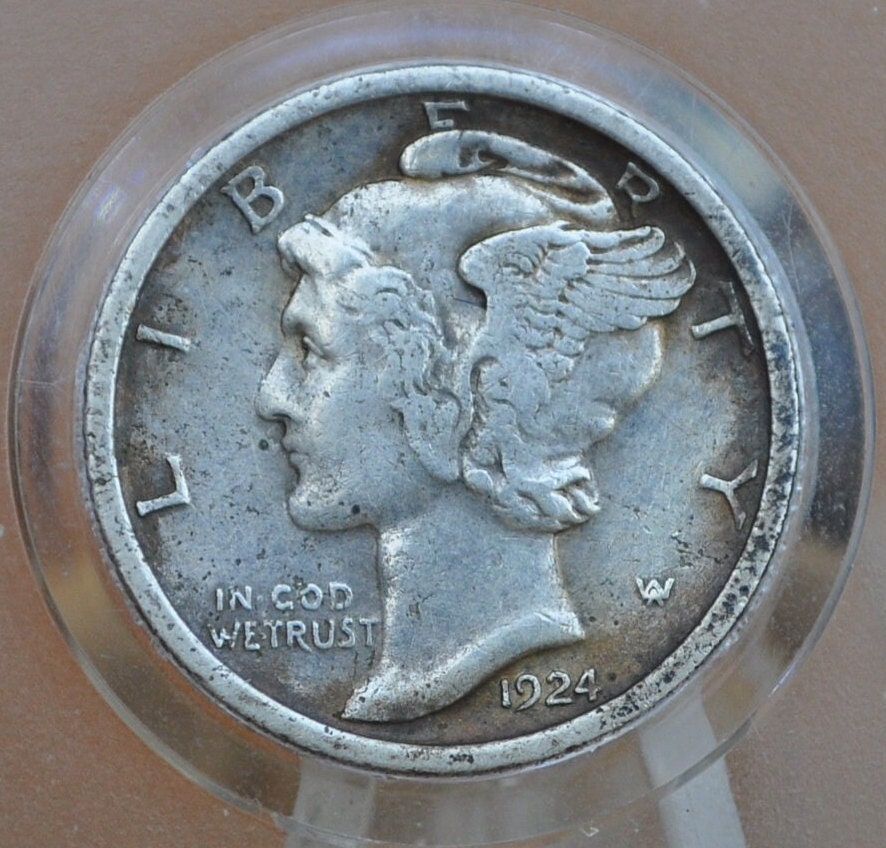 1924 Mercury Dime - Choose by Grade / Condition - Philadelphia Mint - 1924-P Mercury Dime - Winged Liberty Head Silver Dime 1924