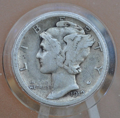 1919-S Mercury Silver Dime - Choose by Grade - San Francisco Mint - 1919 S Silver Dime Winged Liberty Head Dime 1919 S