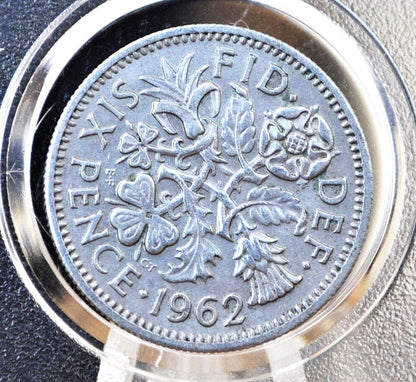 6 Pence Great Britain, Choose by Date! 1910s 20s 30s 40s 50s & 60s- Queen Elizabeth - Birthdays, Jewelry, Weddings Sixpence UK Six Pence
