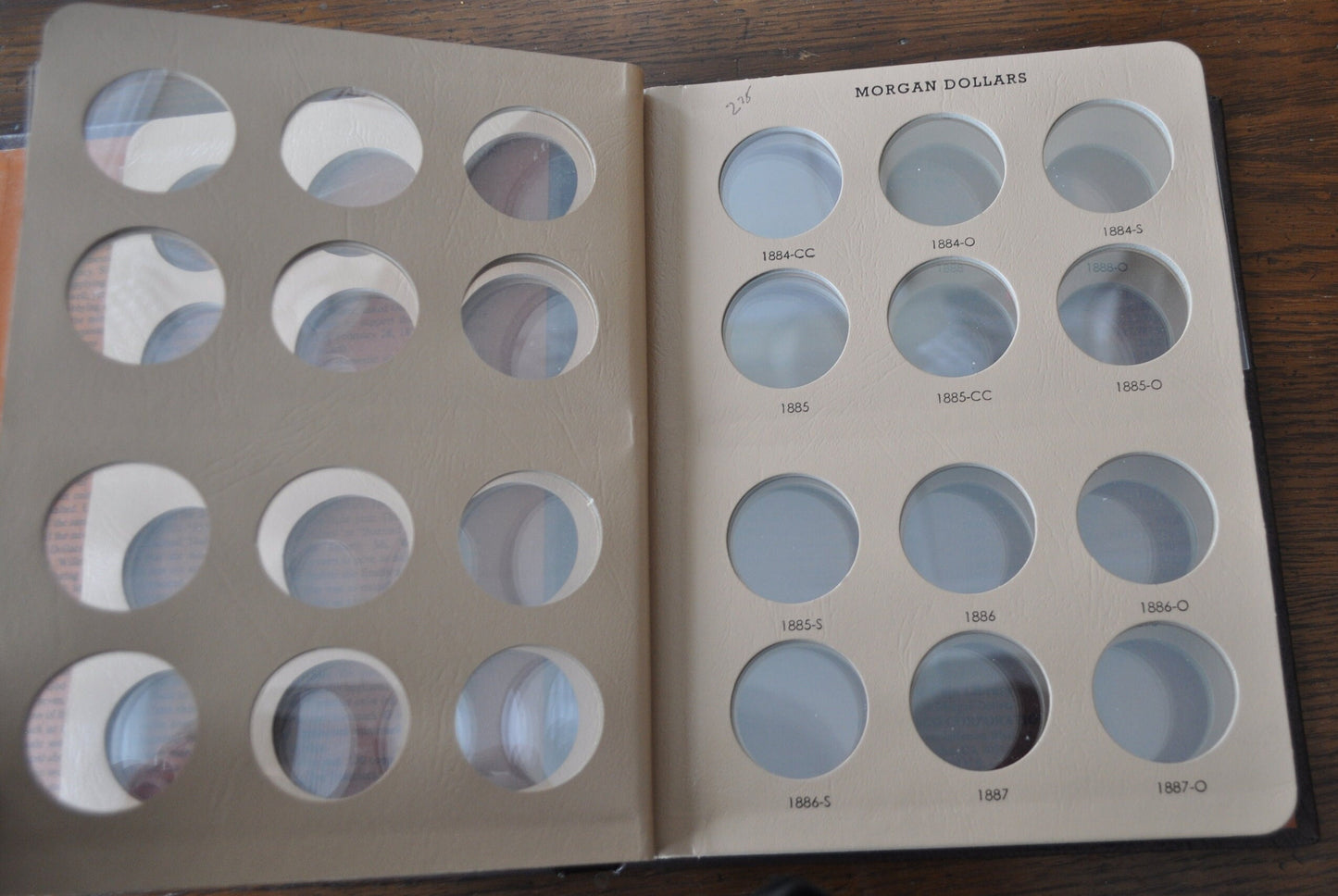 Dansco Morgan Dollar Album 1878-1890, Used, No. 7178 Morgan Silver Dollars, Dansco Album