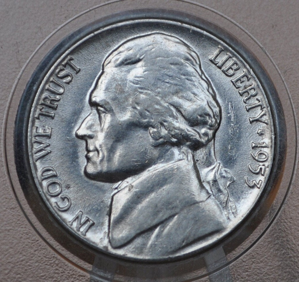 1953 Jefferson Nickel, PDS, Choose by Mint Mark and Grade - Nickel 1953 S Jefferson, Nickel 1953 P Jefferson, Nickel 1953 S Jefferson