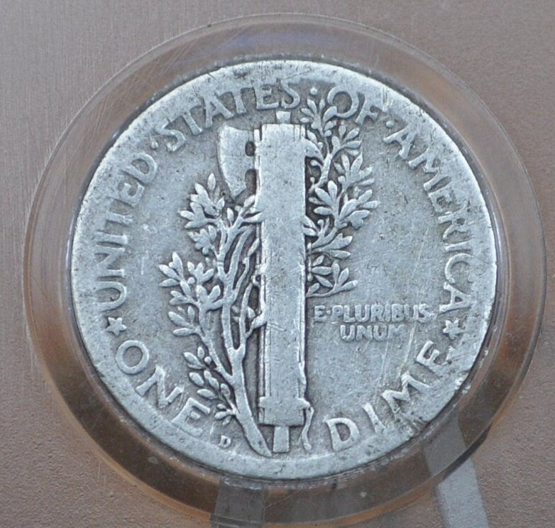 1924-D Mercury Silver Dime - Choose by Grade / Condition - Denver Mint - 1924 D Winged Liberty Head Silver Dime Mercury 1924 D