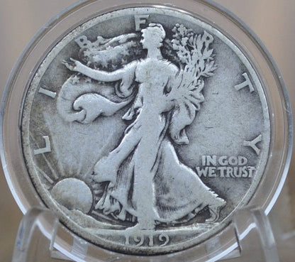 1919-D Walking Liberty Half Dollar - Choose by Grade - Silver Half Dollar 1919 D - Denver Mint 1919 D Wlh 1919 D Half Dollar, Semi-Key Date