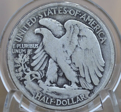 1919-D Walking Liberty Half Dollar - Choose by Grade - Silver Half Dollar 1919 D - Denver Mint 1919 D Wlh 1919 D Half Dollar, Semi-Key Date