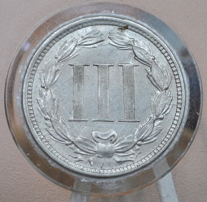 1866 Three Cent "Nickel" Us Coin - Civil War Era - Great Condition - Choose by Grade / Condition - Us 3 Cent Coins