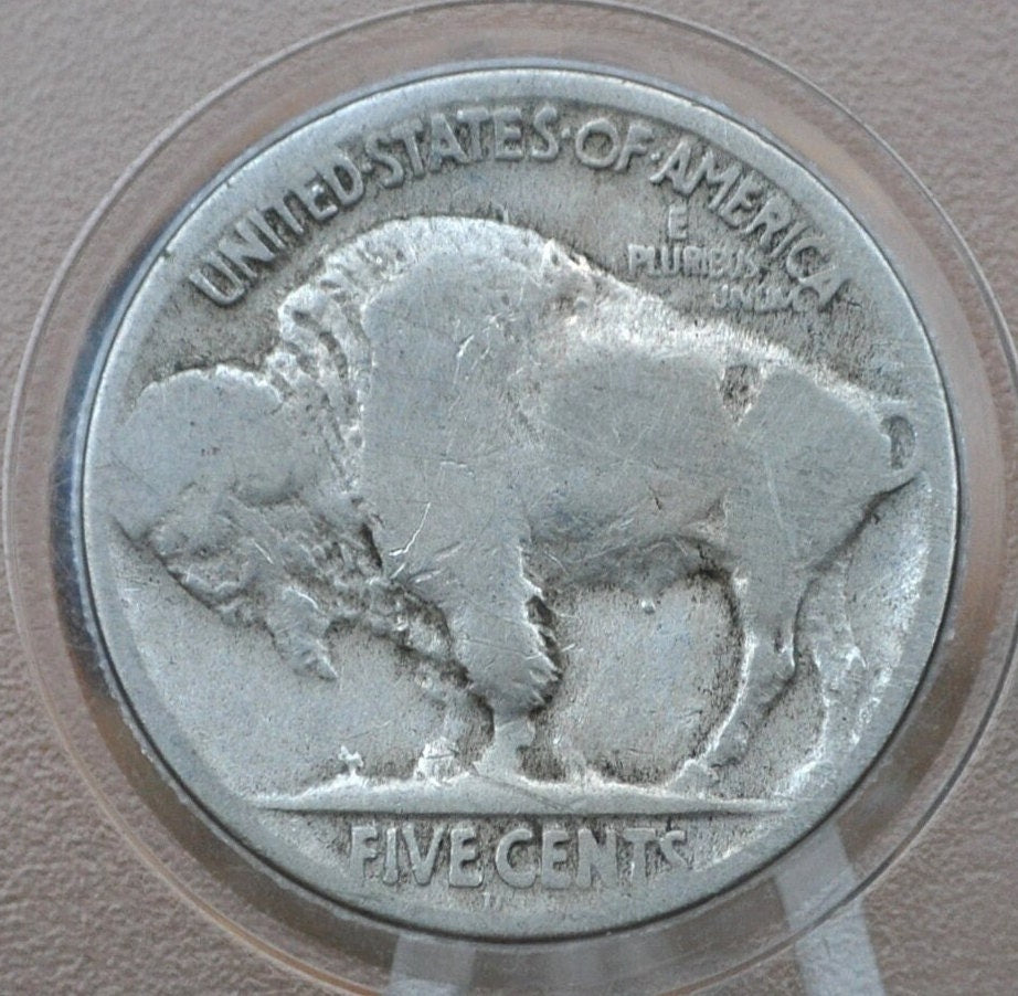 1917-D Buffalo Nickel - 3 1/2 Leg Variety - VG+ Grade / Condition - Semi-Key Date & Rare Variety - 1917 D Indian Head Nickel 1917 D 3 Leg