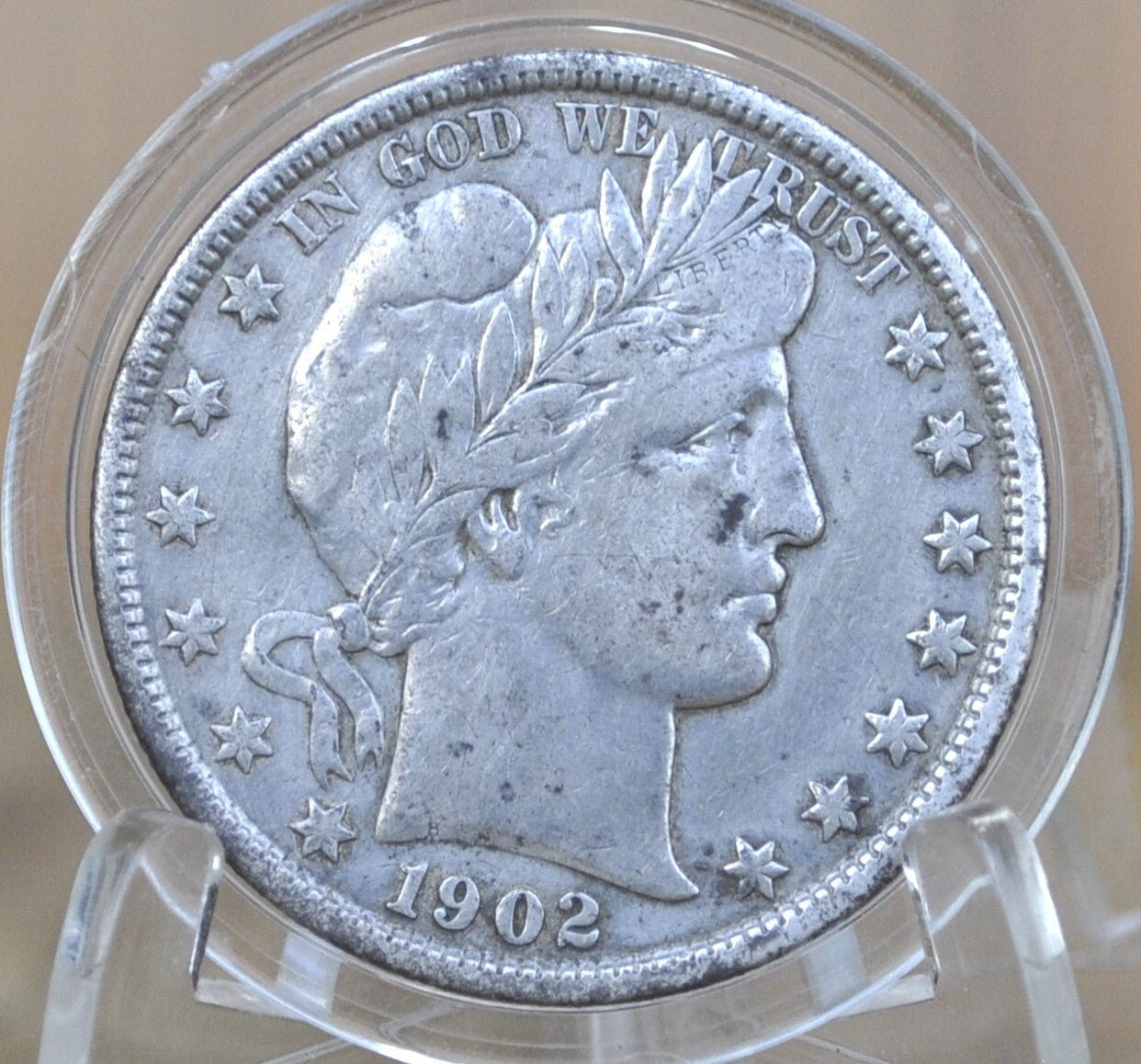 1902 Barber Half Dollar - VF30 (Choice Very Fine) - Philadelphia Mint - 1902 Barber Silver Half Dollar, Higher Grade, Affordable Price