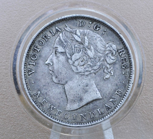 1899 Newfoundland 20 Cent Coin - XF (Extremely Fine) Grade / Condition - Queen Victoria - Twenty Cents Newfoundland 1899 Silver