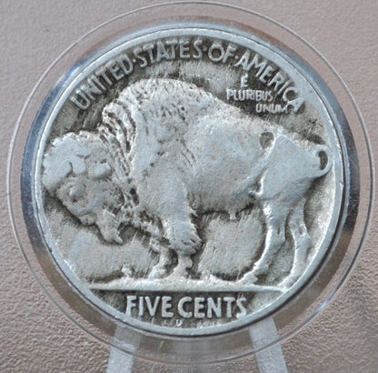 1925-D Buffalo Nickel - G (Good) Grade / Condition - Denver Mint - Vintage US Coin - 1925D Buffalo Nickel Indian Head Nickel 1925 D