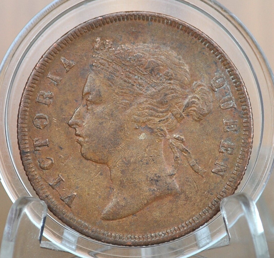 1873-1897 British Straits Settlements Cents - Choose by Date - Straits Settlements Penny - Queen Victoria - British Colonial Era Coins