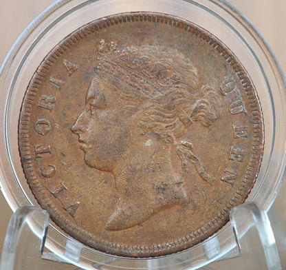 1873-1897 British Straits Settlements Cents - Choose by Date - Straits Settlements Penny - Queen Victoria - British Colonial Era Coins