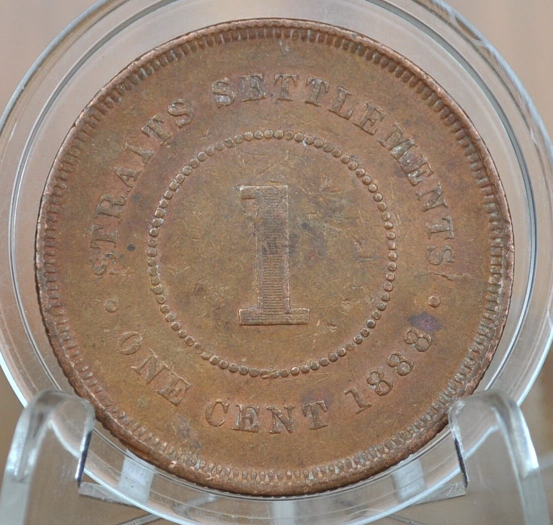 1873-1897 British Straits Settlements Cents - Choose by Date - Straits Settlements Penny - Queen Victoria - British Colonial Era Coins
