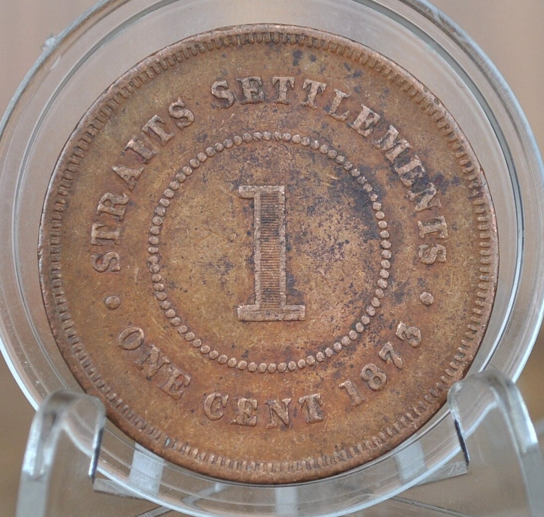 1873-1897 British Straits Settlements Cents - Choose by Date - Straits Settlements Penny - Queen Victoria - British Colonial Era Coins