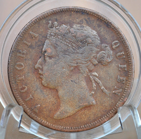 1873-1897 British Straits Settlements Cents - Choose by Date - Straits Settlements Penny - Queen Victoria - British Colonial Era Coins