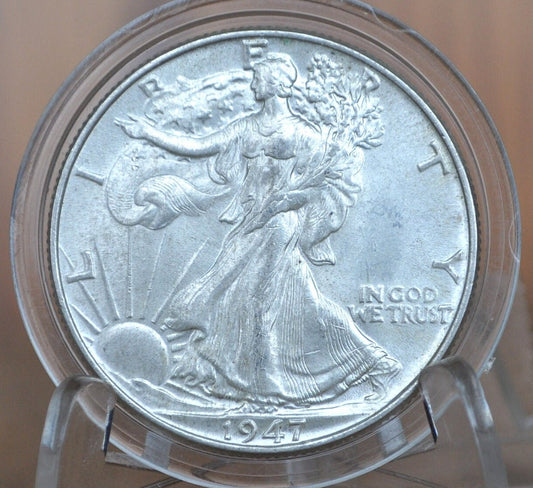 1947 Walking Liberty Silver Half Dollar - Choose by Grade / Condition - Philadelphia Mint - WLH 1947 P Silver / 1947P Liberty Walking Half