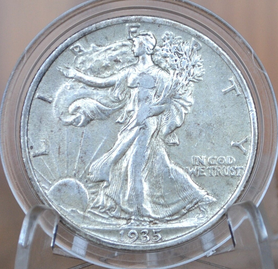 1935 Walking Liberty Silver Half Dollar - Choose by Grade - Philadelphia Mint - 1935-P Half Dollar / 1935P Liberty Walking Half Dollar