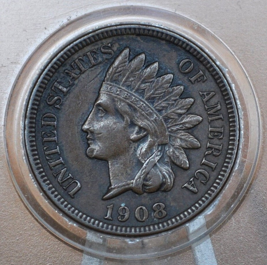 1908-S Indian Head Penny - Choose by Grade - Rare, Key Date - 1908 S US One Penny - 1908 S Indian Head Cent 1908 S