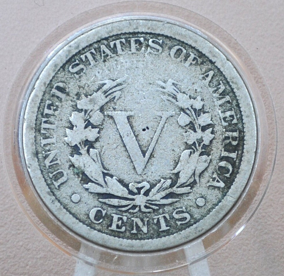 1883 V Nickel WITH Cents - Rarer Variety 1883 V Nickel W/Cents - First Year - Choose By Grade / Condition - 1883 Liberty Head Nickel
