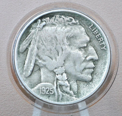 1925 Buffalo Nickel - G-VF (Good to Very Fine), Choose by Grade - Vintage US Coin - Buffalo Nickels - 1925 US 1925 Indian Head Nickel 1925