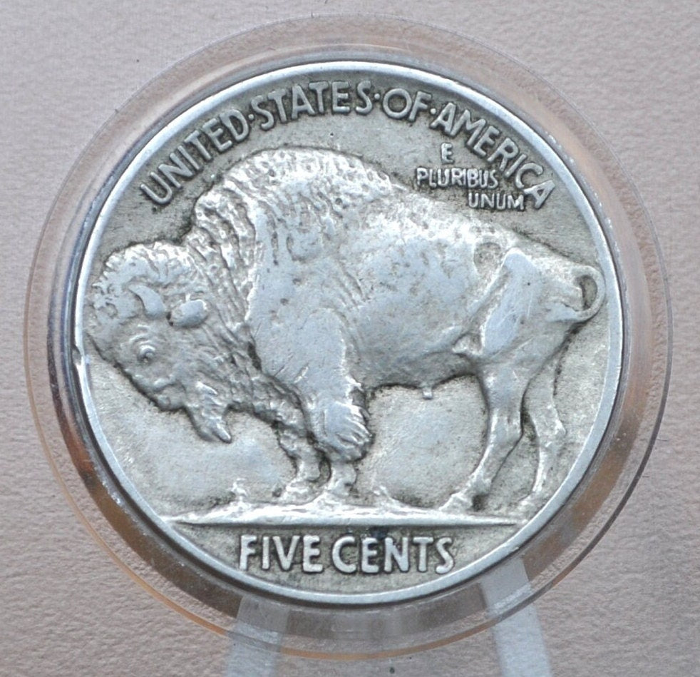 1925 Buffalo Nickel - G-VF (Good to Very Fine), Choose by Grade - Vintage US Coin - Buffalo Nickels - 1925 US 1925 Indian Head Nickel 1925