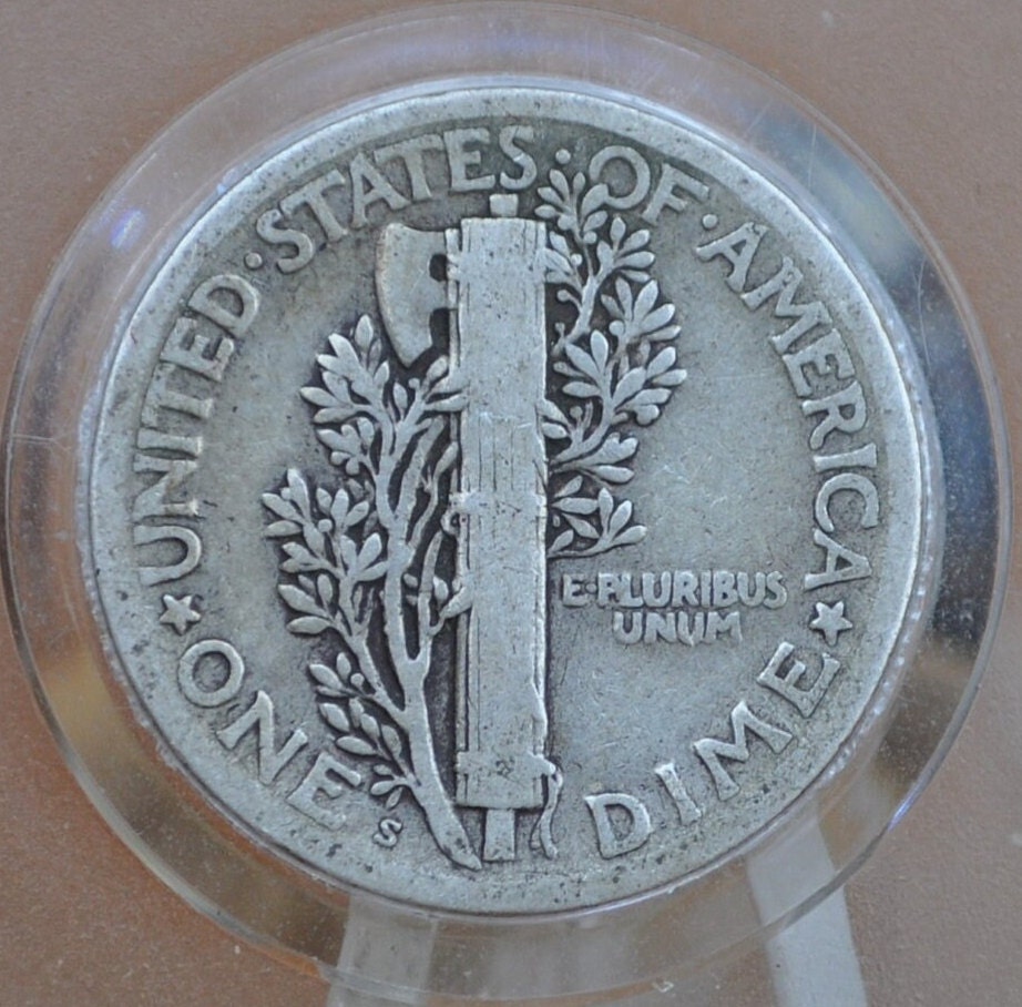 1919-S Mercury Silver Dime - Choose by Grade - San Francisco Mint - 1919 S Silver Dime Winged Liberty Head Dime 1919 S