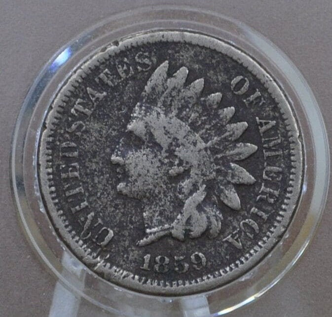1859 Indian Head Penny - Choose by Grade / Condition - First year made - 1859 Indian Head Cent 1859