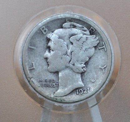 1921 P&D Mercury Silver Dimes -Key Date- Choose by Mint and Grade - Philadelphia and Denver Mints - 1921 Winged Liberty Head Dime 1921 Dime