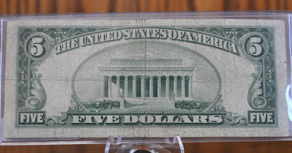 1953 Red Seal 5 Dollar Bill Fr#1532-1535 - Choose by Grade - Single Note or Series Set - 1953 Five Dollar Bill 1953, 1953A, 1953B, 1953C