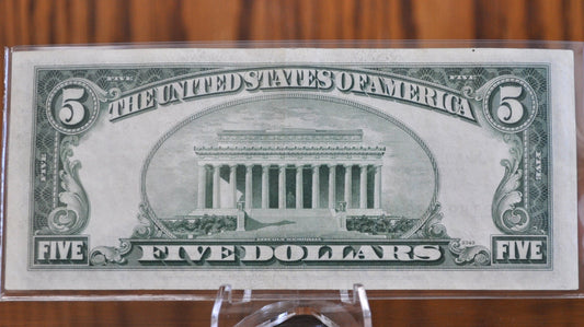 1953 Red Seal 5 Dollar Bill Fr#1532-1535 - Choose by Grade - Single Note or Series Set - 1953 Five Dollar Bill 1953, 1953A, 1953B, 1953C