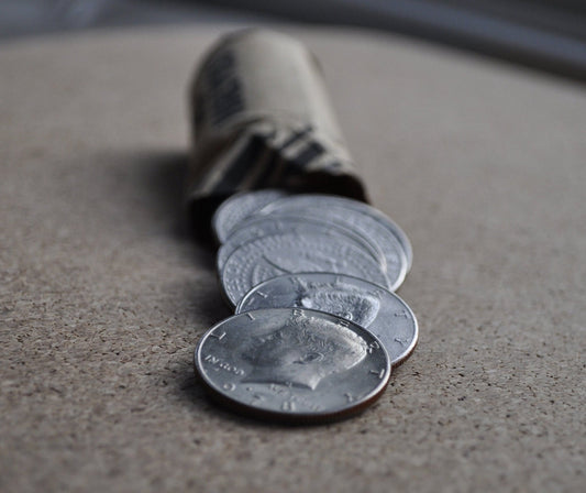Full Roll of Kennedy Half Dollars - Mixed years and Mints - Half Dollar Coins - 1970's, 1980's, 1990's - Kennedys
