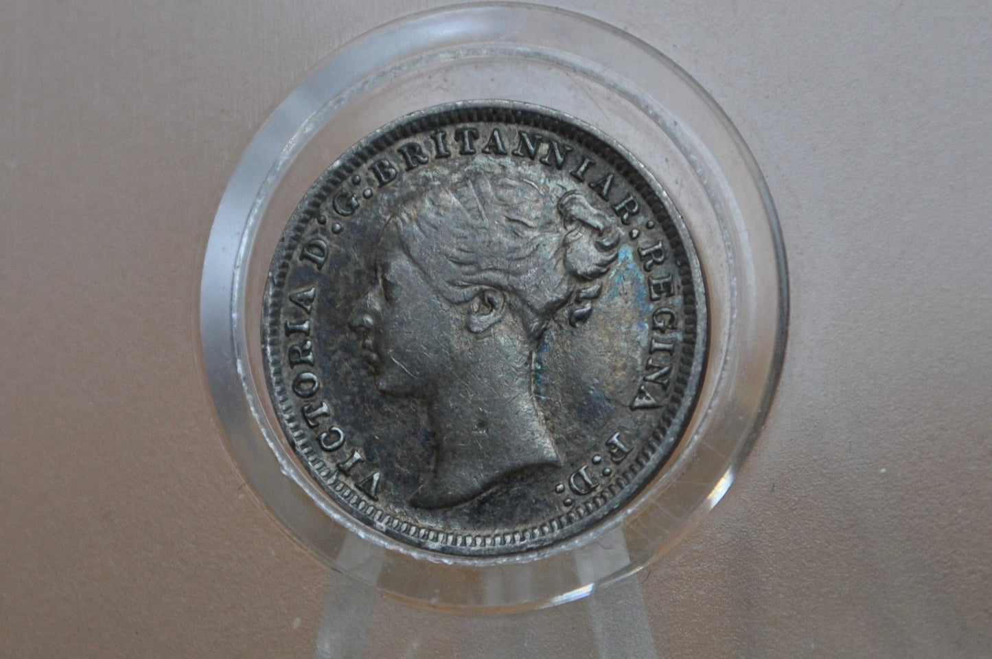 1874 Threepence Great Britain 3 Pence Silver - Prooflike - UK 3 Pence Silver 1874 - Queen Victoria / Victorian Era