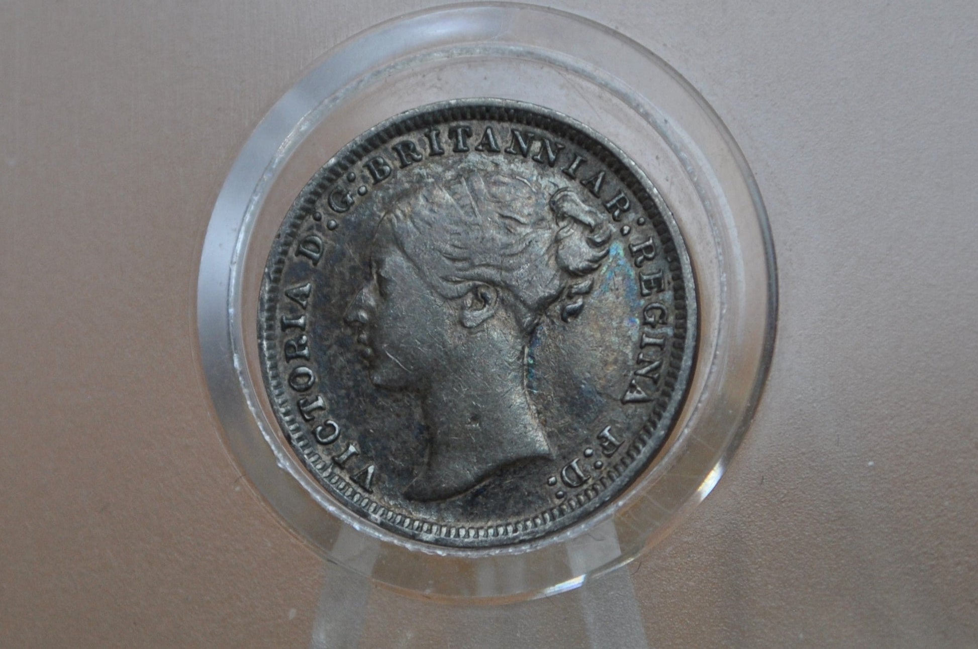 1874 Threepence Great Britain 3 Pence Silver - Prooflike - UK 3 Pence Silver 1874 - Queen Victoria / Victorian Era