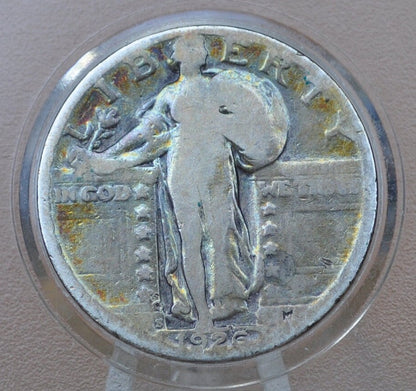 1926 S Standing Liberty Quarter - VG - 1926-S Standing Liberty Silver Quarter - San Francisco Mint Mark