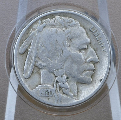 1920-D Buffalo Nickel - AG-F (About Good to Fine); Choose by Grade - Denver Mint - 1920 D Indian Head Nickel 1920D - Better Date & Mint