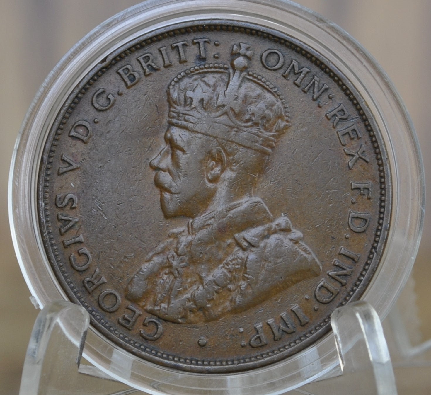 1932 Australian One Penny - VF/XF - King George - Australian One Cent 1932